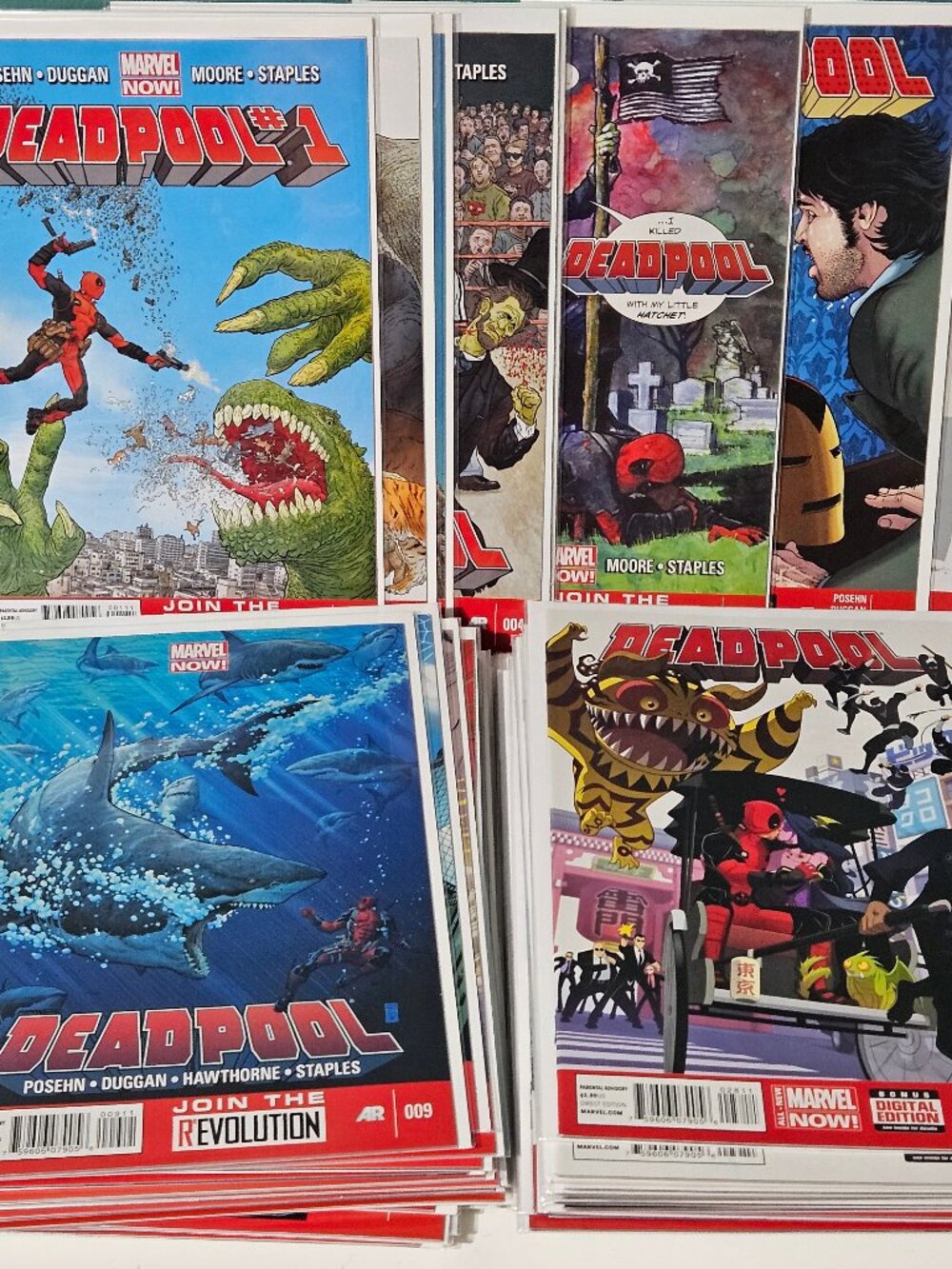 Deadpool (Marvel Comics 2012-2015) #1-45 Complete series Marvel Now